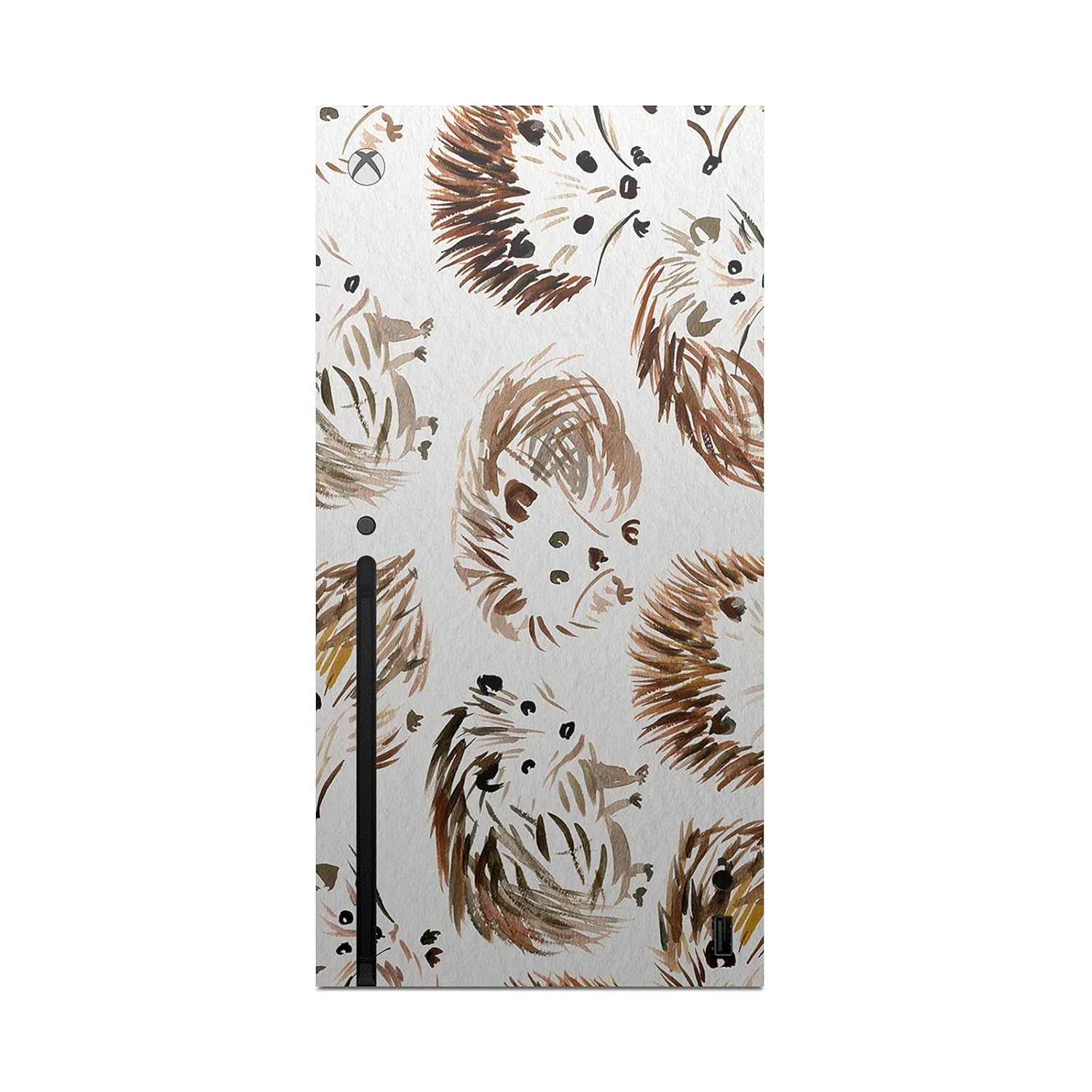 Head Case Designs Officially Licensed Cat Coquillette Hedgehogs Art Mix Matte Vinyl Sticker Gaming Skin Case Cover Compatible with Xbox Series X Console and Controller Bundle