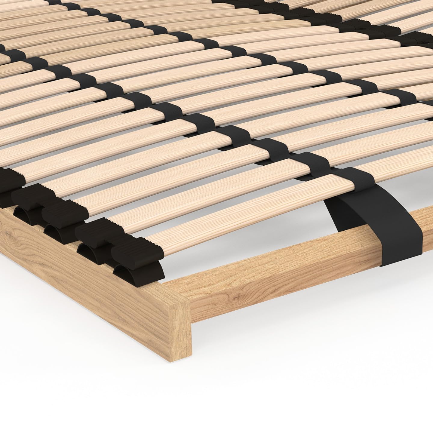 IDMarket - Somier de láminas ajustables - 5 zonas de confort 140 x 190 cm
