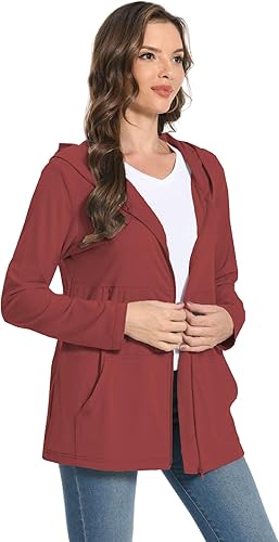 Miniatura 3 de Meuponc Chaqueta de mastectomía Hoddies con bolsillos de drenaje para mujer después de la cirugía, imprescindible para recuperación después de la