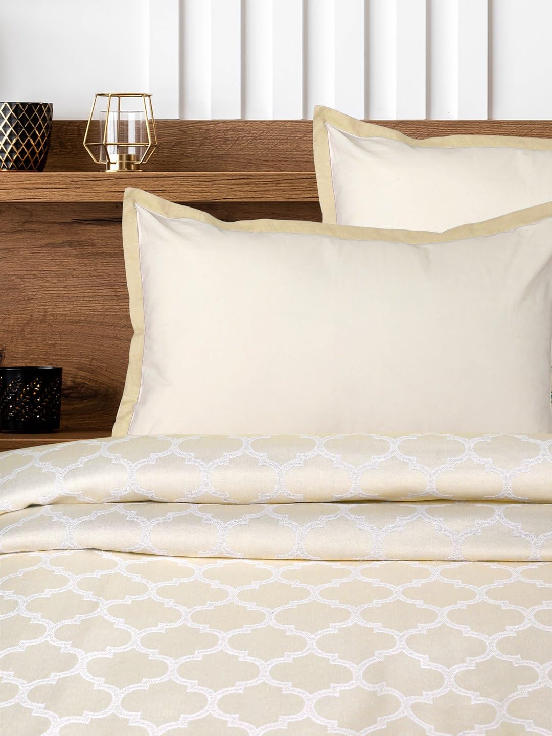 SARAL Home King/Queen Soft Cotton Noor Breathable & Wrinkle Free Bedsheet for Double Bed- 1 King Size Bedsheet with 2 Pillow Covers (Ivory,104"X108") (B0DHZQVM1S) Amazon Price History, Amazon Price Tracker