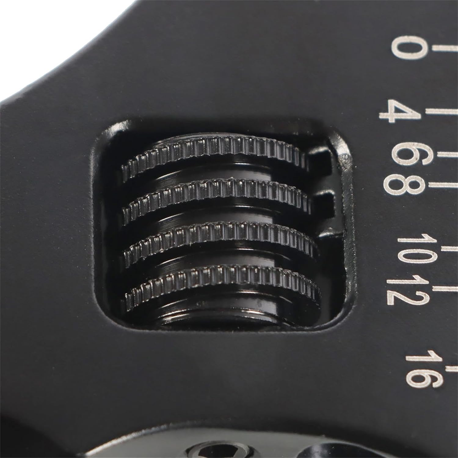 WFLNHB 3AN-16AN Adjustable Wrench Aluminum Tool Spanner for Hose End Fitting Black