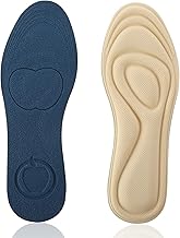 WLLHYF 1 Pair Memory Foam Insoles for Women Replacement Insoles for Sneakers, Slippers, Boots, Comfort Cushioned Lining, Flat Pads,