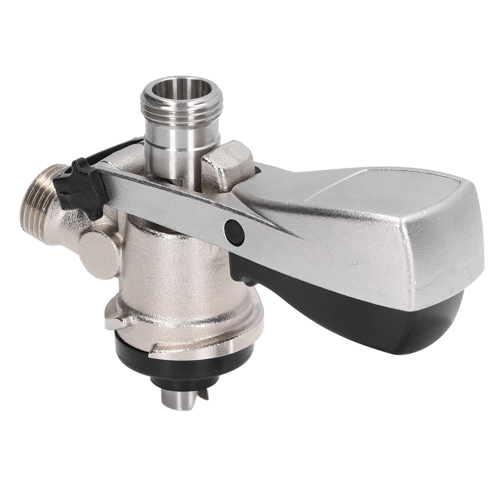Fafeicy Accoppiatore per Fusti di Birra Tipo S, Acciaio Inossidabile 304 e Ottone, Filettatura G5/8, con Connettori e Guarnizioni