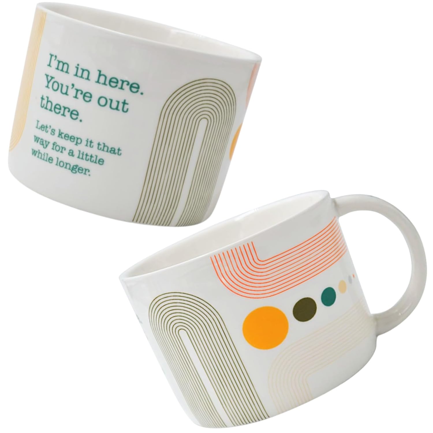 Smartass Sass Do Not Disturb Mug 15 oz Ceramic Coffee Mug with Handle Message Wrap-Around Introvert-Approved Design Funny