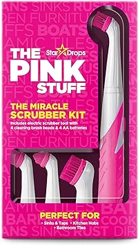 The Pink Stuff - Stardrops - The Miracle Scrubber Kit - 4 Cleaning Brush Heads
