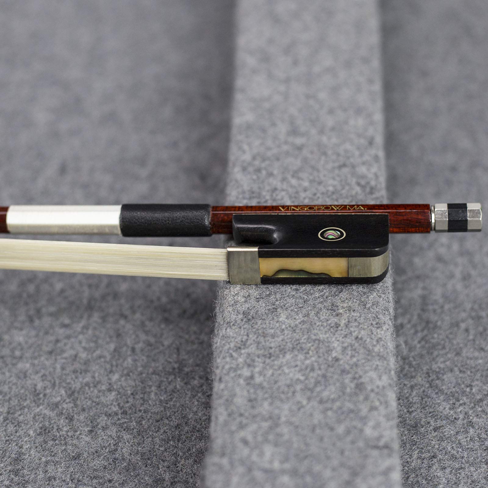 Carbon Fiber Core Hybrid pernambuco pelle viola Bow. Naturale crine di cavallo, caldo e Mellow Sound, tutti i pezzi professionale montato