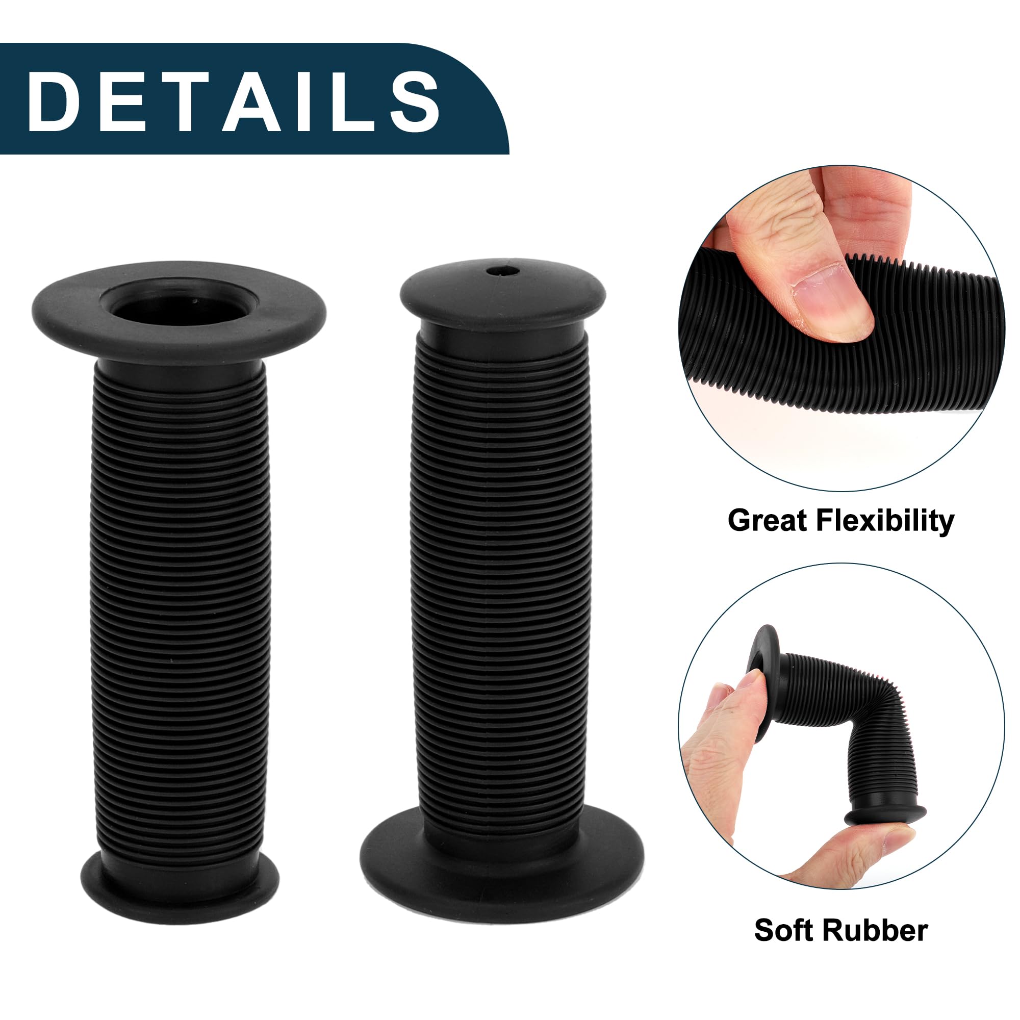 TUCKBOLD Bike Handlebar Grips Covers 100mm Long Lightweight - Image 3