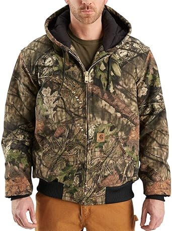 Amazon | Carhartt メンズ ビッグ&トール キルトフランネル裏地 迷彩