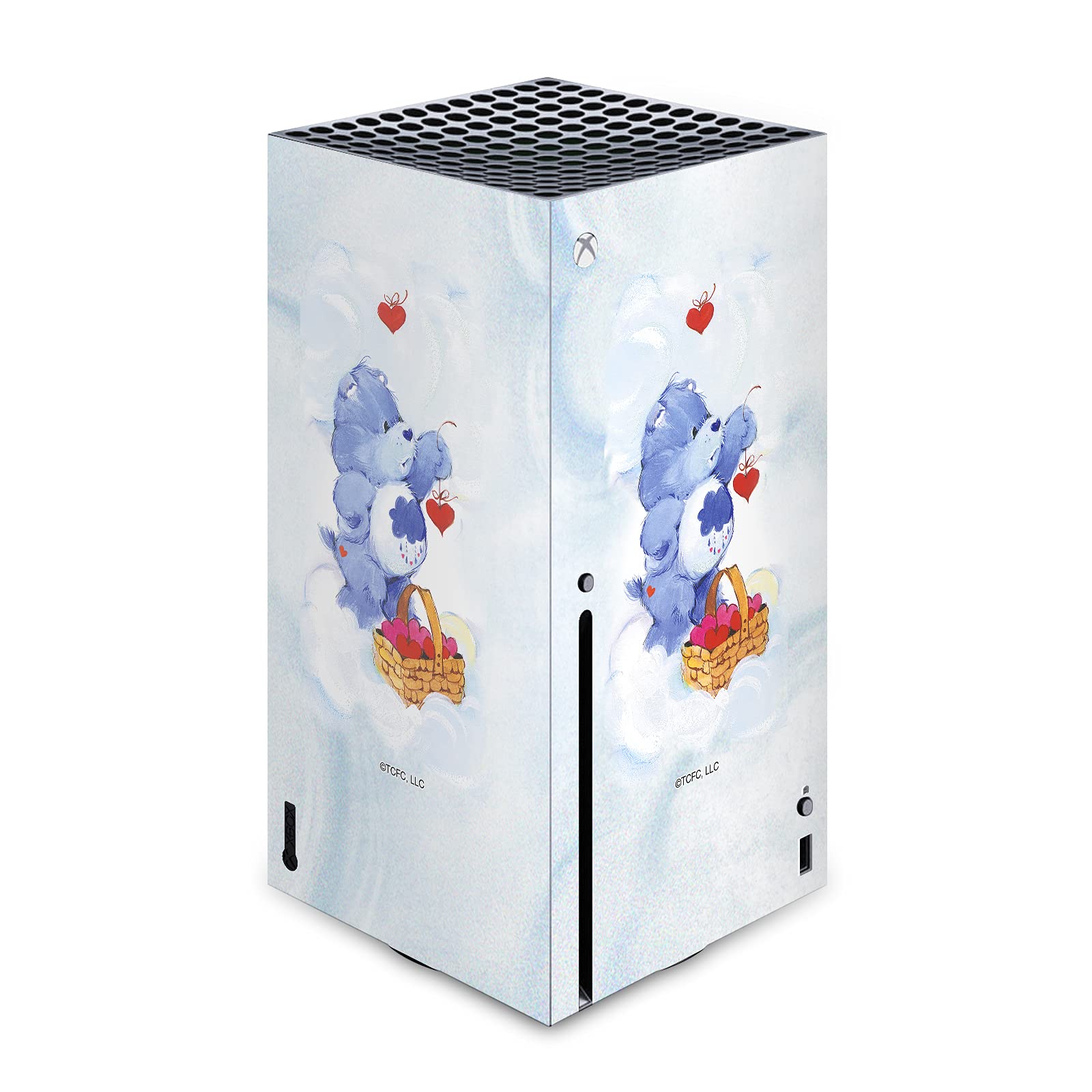 Xbox Series X skin vinyle Care Bears Grumpy autocollant console - 7