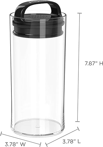 Vista 7 de Prepara Evak Fresh Saver - Almacenamiento de alimentos de plástico, 58 onzas, color negro