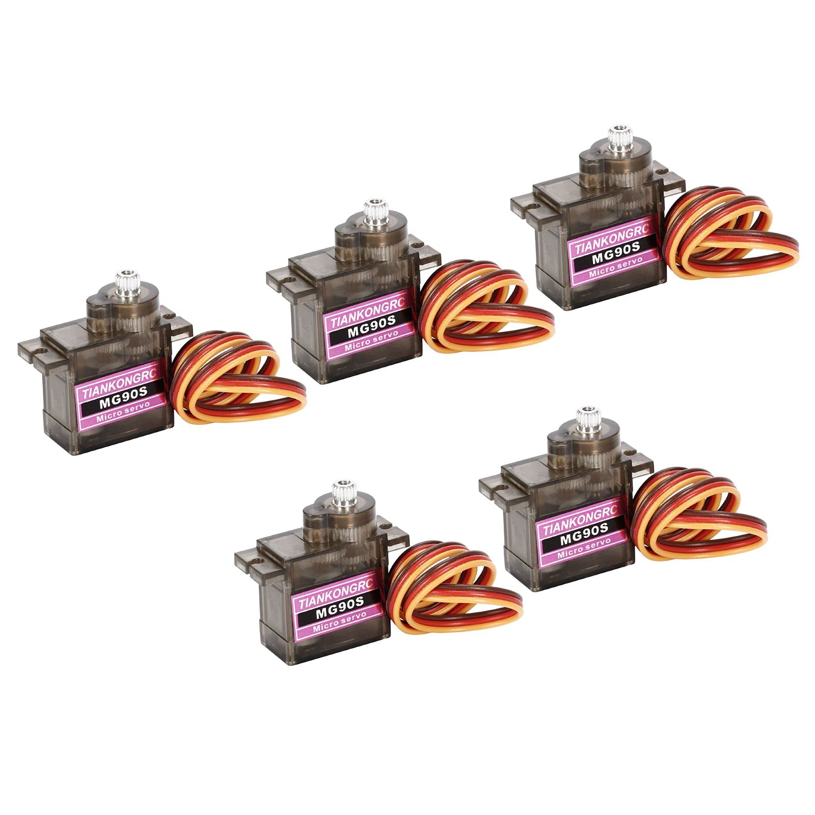 Buy 5pcs MG90S 9G Micro Servo Motors Servo Metal Gear Servo Motors 2kg