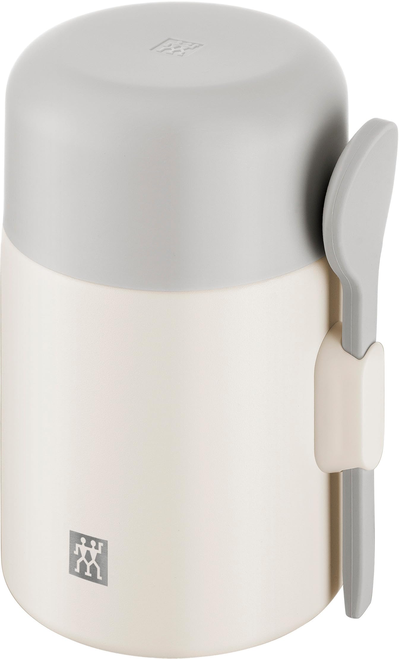 ZWILLING THERMO PLUS Speisebehälter 600 ml, hält bis zu 10 Std. warm/kalt, doppelwandig, Edelstahl Thermobecher mit Löffel, auslaufsicher, leicht, spülmaschinengeeignet, Cream