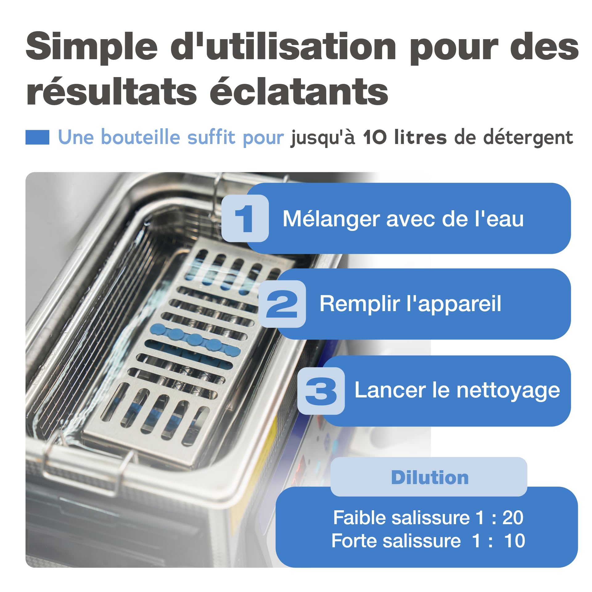 bio-chem Nettoyant à ultrasons concentré pour atelier 5L | Usage professionnel garage et industrie - Produit pour carburateur, pièces mécaniques, composants électroniques