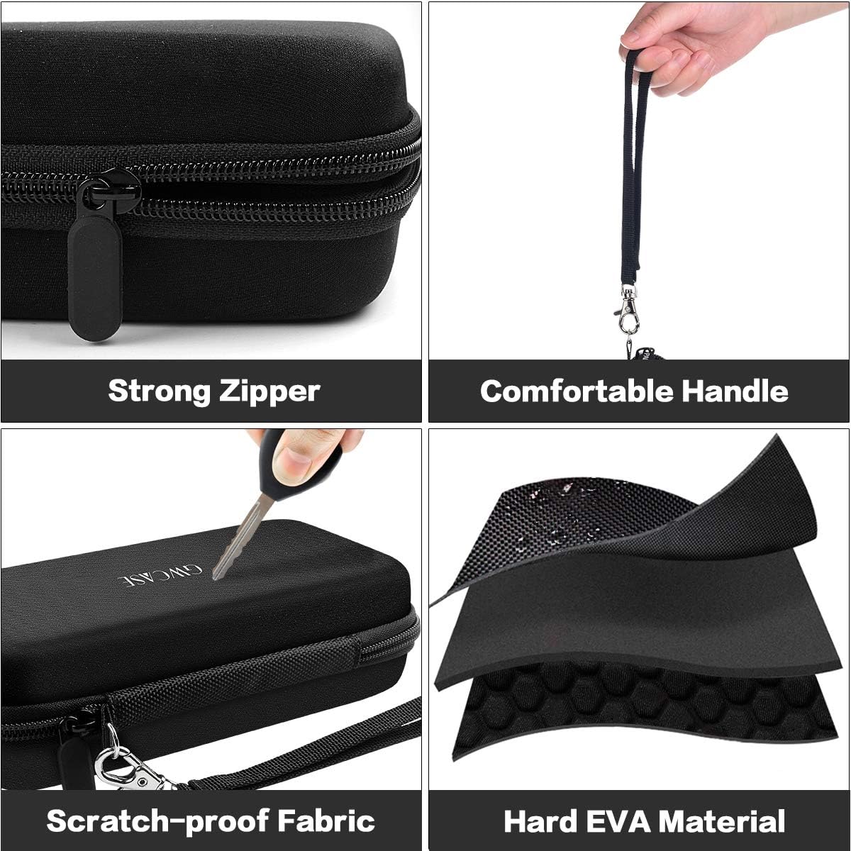 GWCASE Dart Case for Steel Tip and Soft Tip Darts, Dart Carrying Storage Holder Fits for Dart Tips, Shafts and Flights (Box Only)