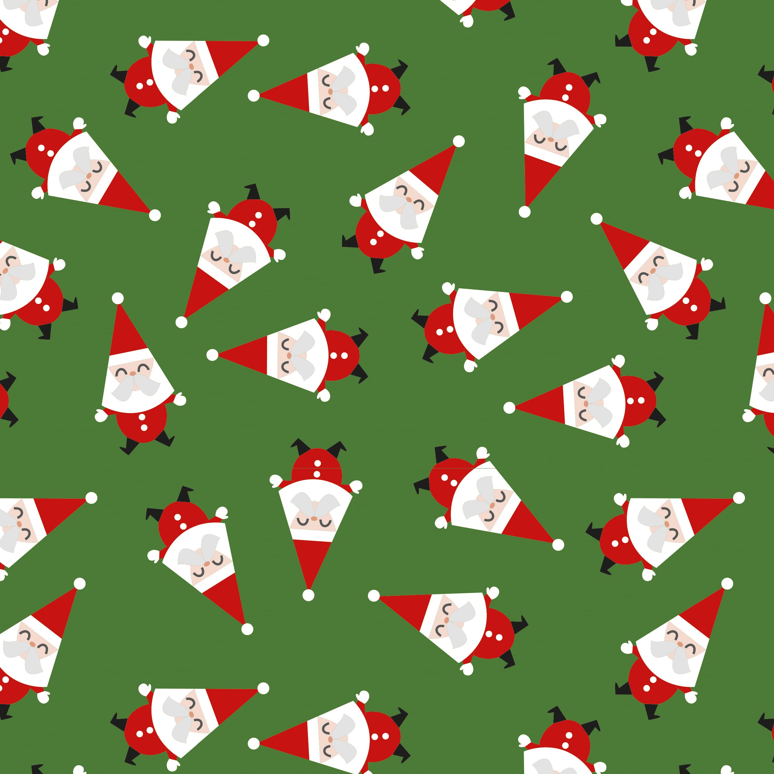 CLAIREFONTAINE 202055C-Rl papier Excellia 80g 50x0,70m Père Noël rouge/vert