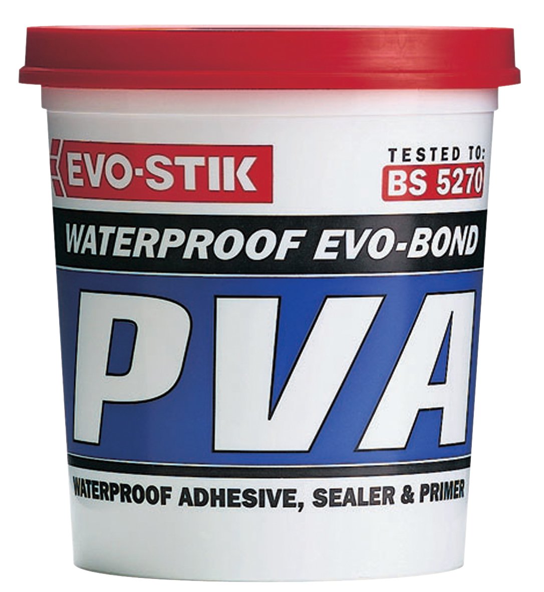 2 x 1 Litre Evo-Stik Waterproof PVA Building Glue Primer Sealer waterproofer Admixture 123601