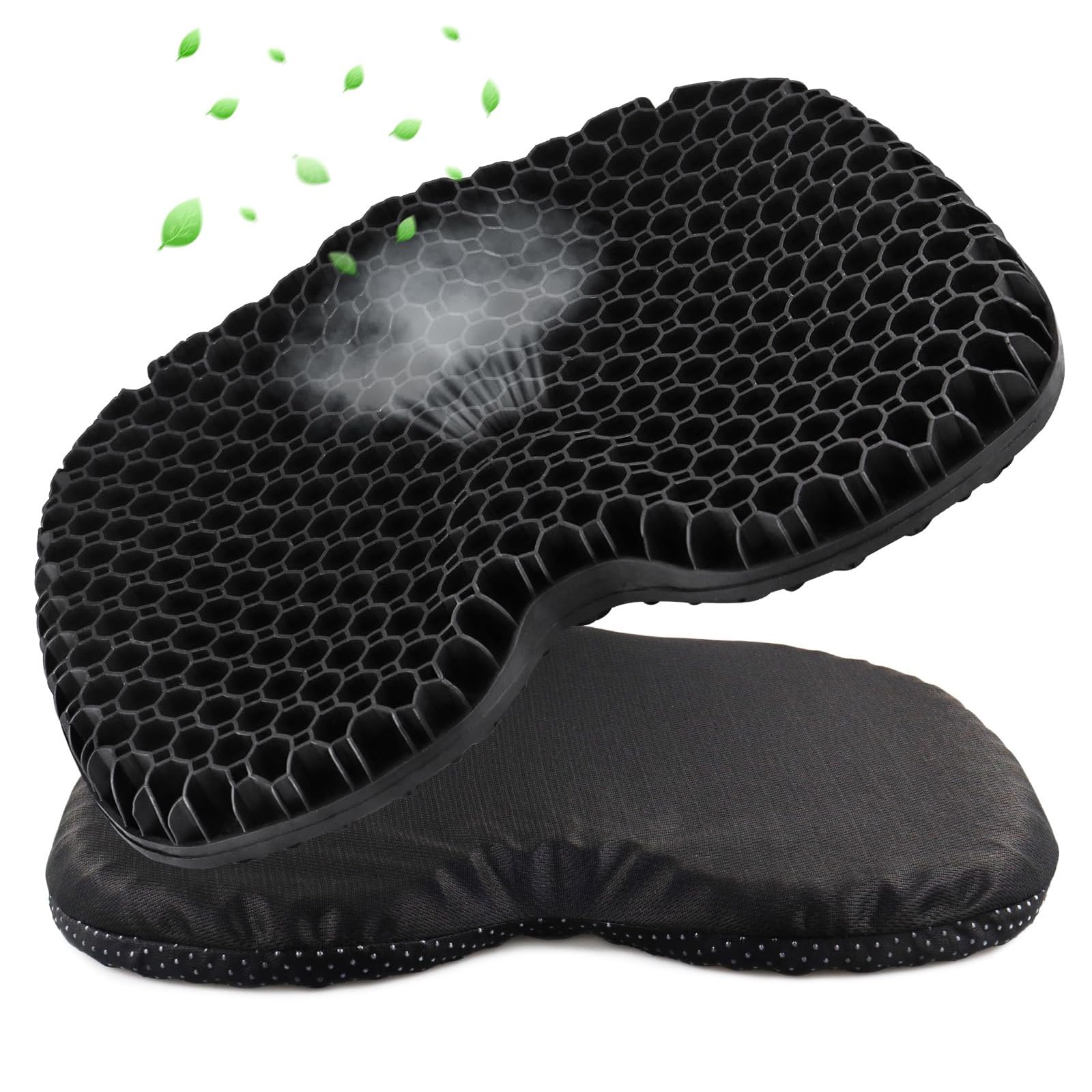 Cuscino per Sedile Kayak Antiscivolo con Base, 1 Black