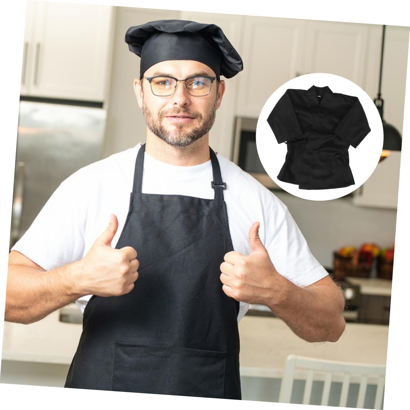 Ropa de Trabajo de Chef Japonesa Chaqueta Kimono Estilo Tradicional para Restaurantes de Sushi de Tela Japonesa para Hombre y Mujer