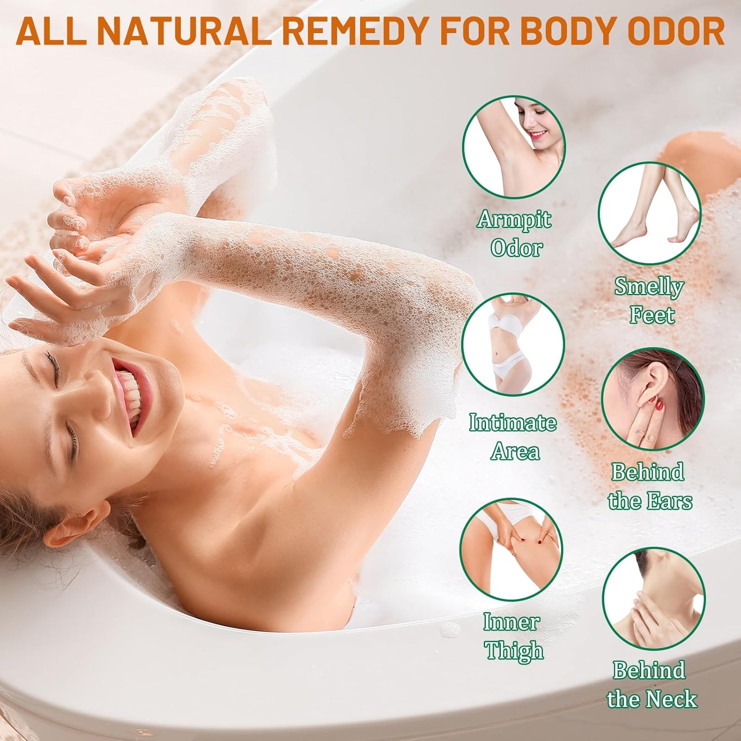 Persimmon Body Wash for Body Odor Control，Natural Bath Deodorant Bar Soap for Strong Odor Smelly Feet, Purifying Deodorizing Old People Smell Eliminator for Women & Men - Image 5