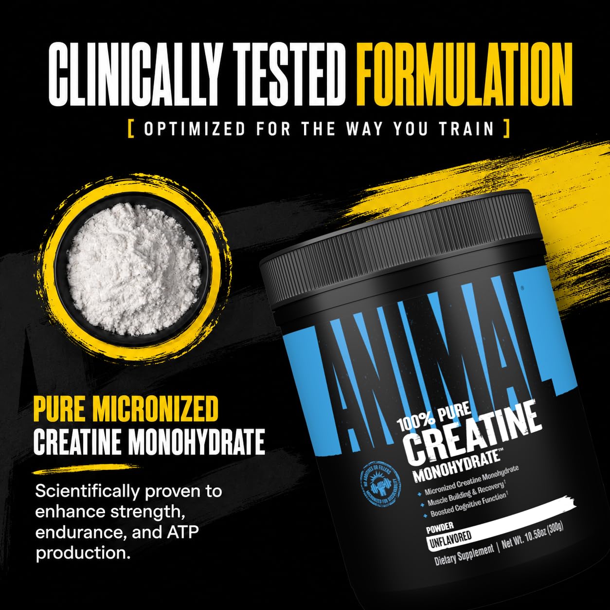 Animal Creatine Monoydrate Powder for Men & Women | Unflavored 1000g — Amazon image 5