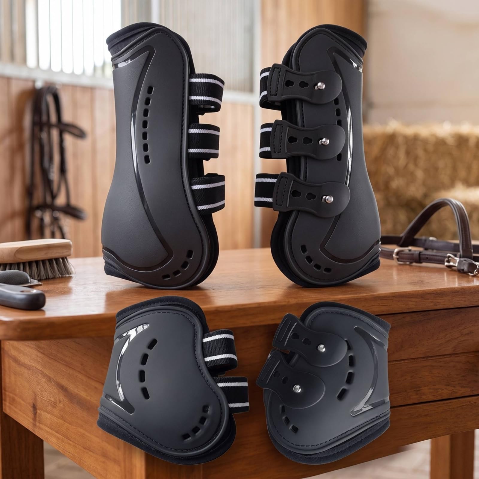 4 Pièces Guêtres Protection Réglable