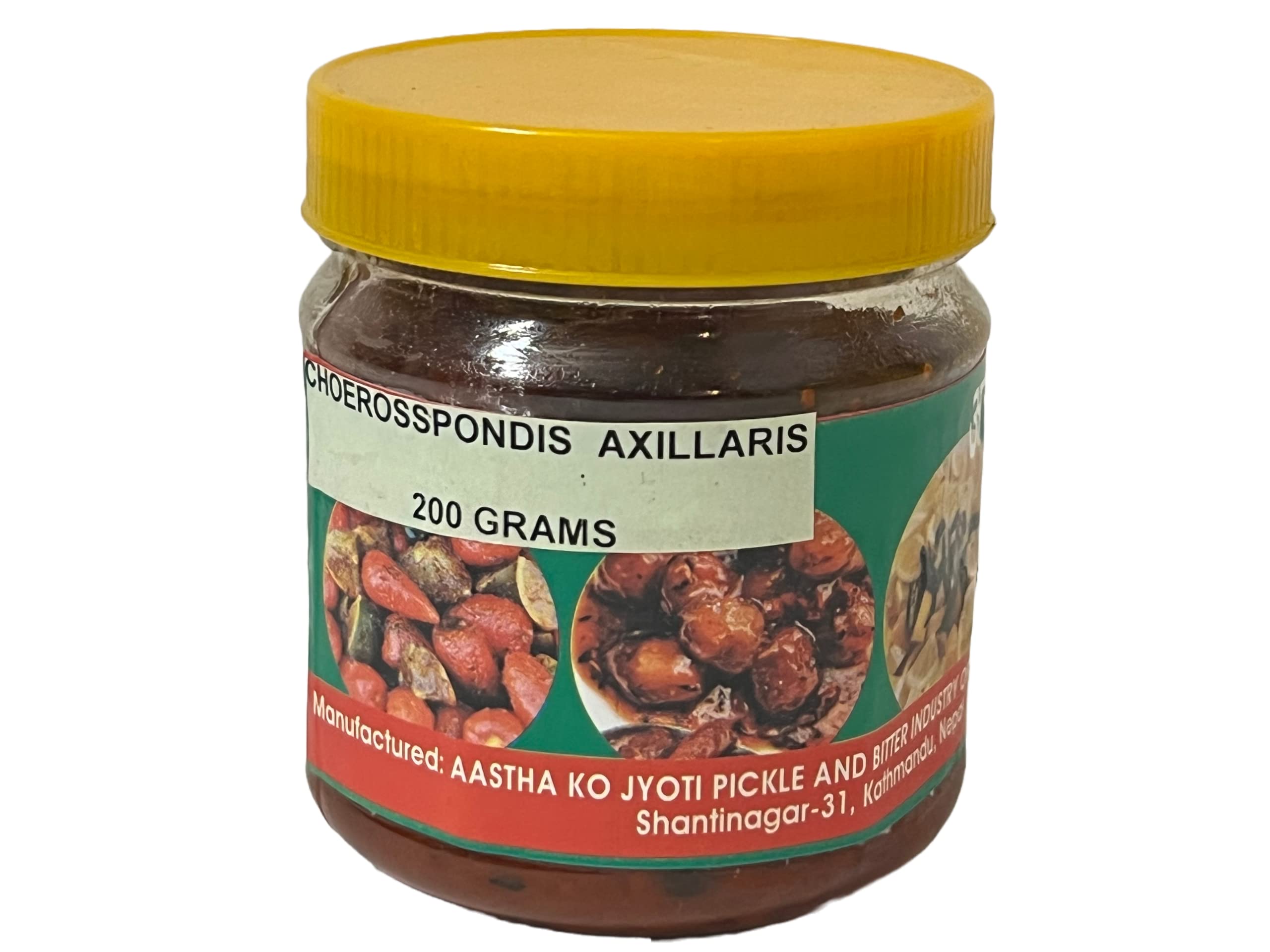 Snow Hill Authentic Nepali Lapsi Ko Achar (Hog Plum) Whole Seeds & Pulp Gravy, Added Multi Species - Natural Typical Nepali Flavor Pickle 200G ( Less Sweet, Sour Spicy Pickles - 200G By QT Shopping