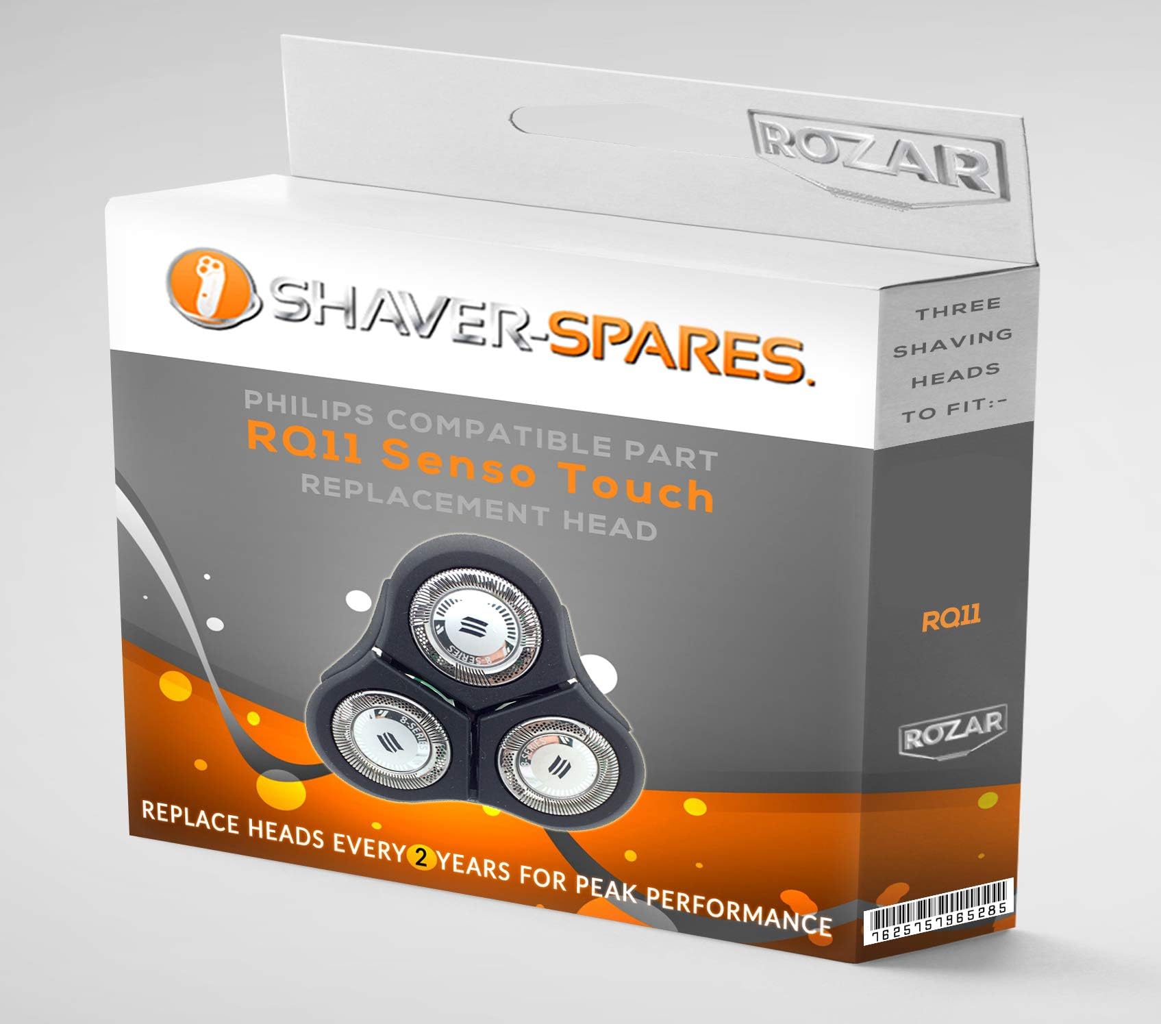 Compatible RQ11/50 SensoTouch Triple Rotary Cutting Head for Philips Shavers