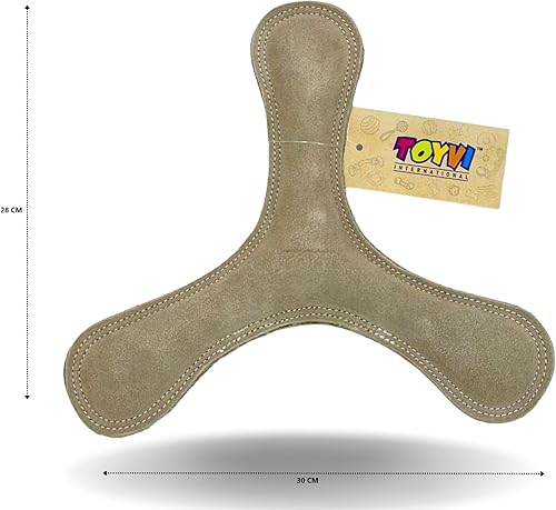 Miniatura 2 de Toyvi - Juguetes de piel de ante natural para perros de razas medianas a grandes, juguetes masticables de limpieza dental, reduce el aburrimiento,