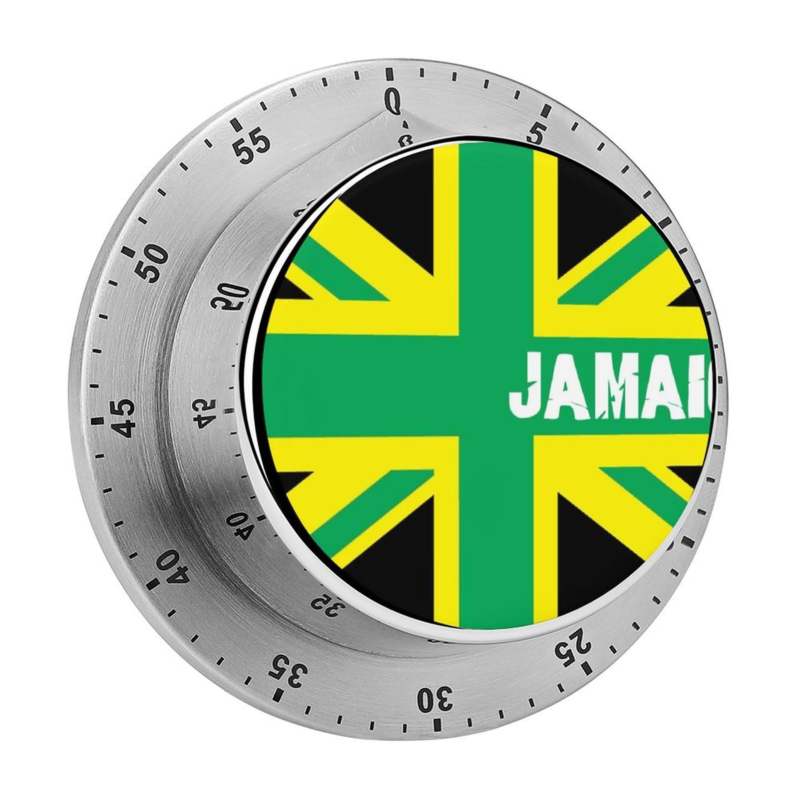 Jamaican Kingdom Flag Circular Rotating Timer, Suitable for Kitchen and Bedroom