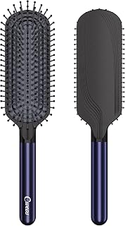 長い髪をとかしやすいパドル型