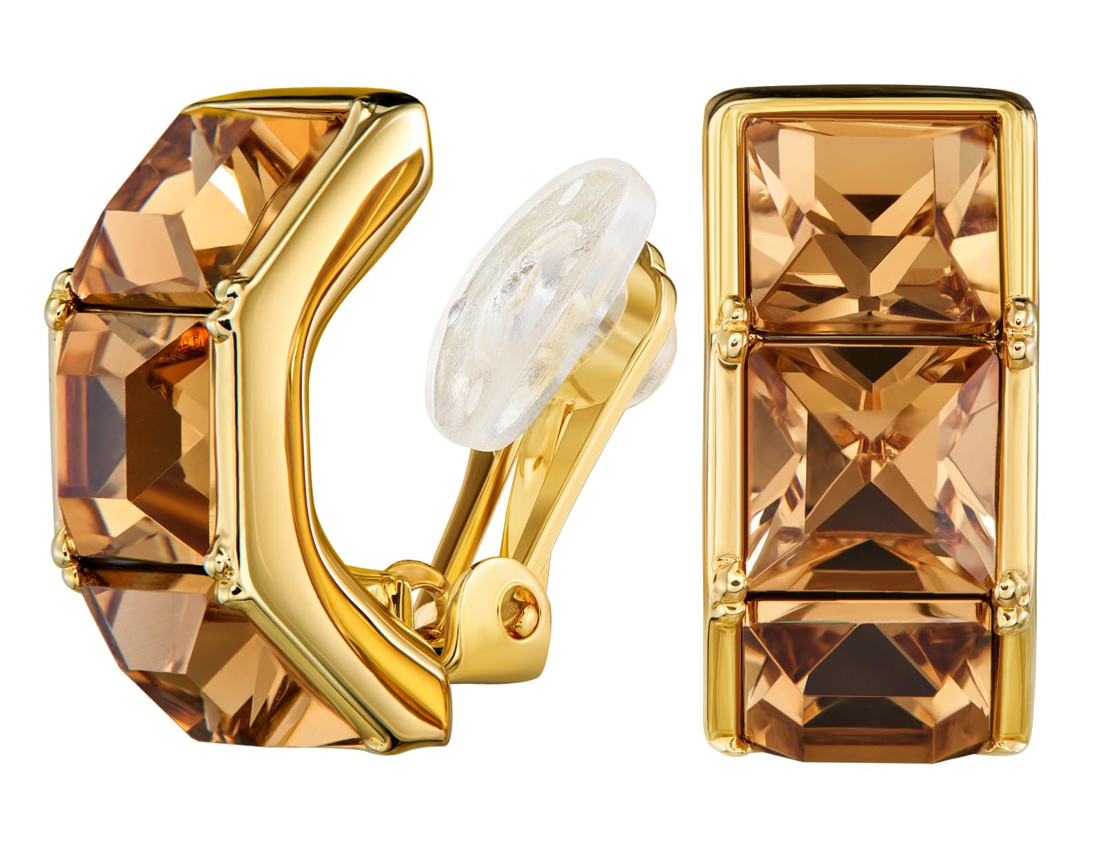 Traveller Orecchini a clip – cristalli – diversi colori