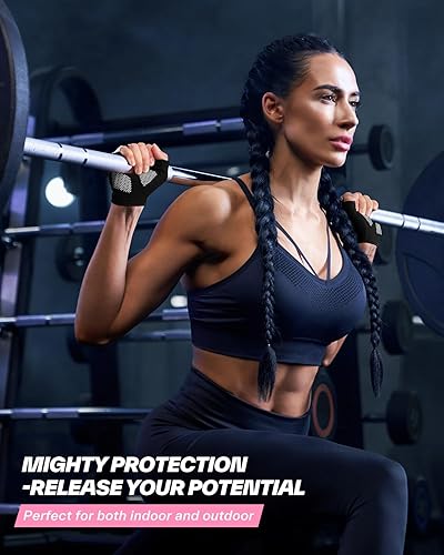 Miniatura 7 de Sportneer Workout Gloves for Men & Women, Full Palm Protection Breathable Exercise Gloves w/Curved Open Back, Lightweight Fitness Gloves for Pull