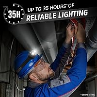 Vista 2 de Energizer Linterna frontal LED PRO (paquete de 2), linternas frontales resistentes al agua IPX4, luz de cabeza de alto rendimiento para exteriores