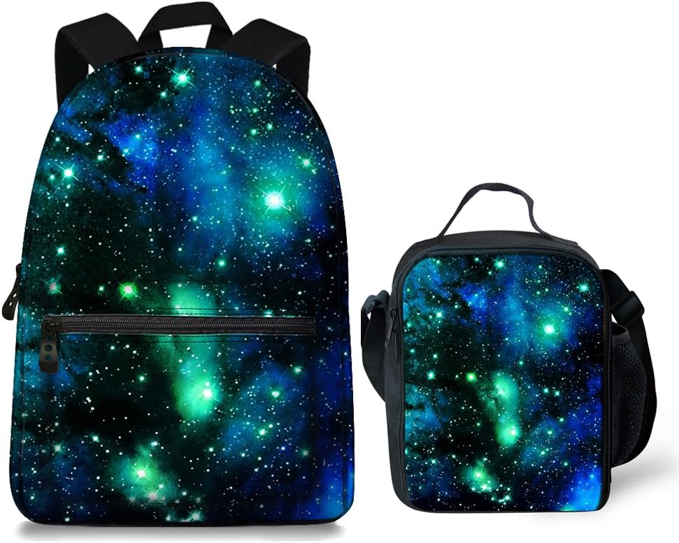 galaxy backpack and lunchbox