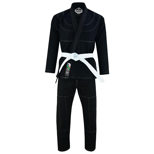 Regular Plain Jiu Jitsu Kimono Gi Uniform Deluxe BJJ Fabric