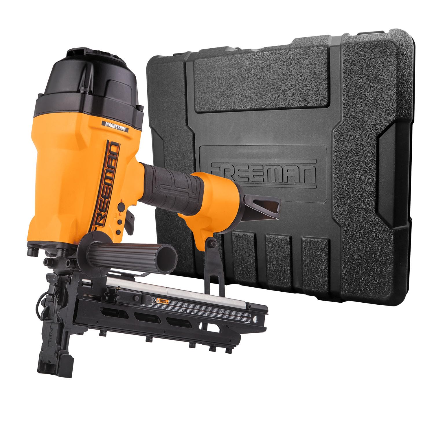 Freeman G2FS9 2nd Generation Pneumatic 9-Gauge 2" Fencing Stapler with Case, T-Handle, Adjustable Metal Belt Hook, and 1/4" NPT Air Connector