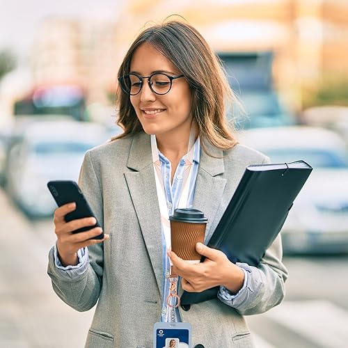Miniatura 5 de Rimilak Llavero con cordón para el cuello, correa de cordón larga para mujeres y hombres, llaves de automóvil, insignias de identificación,