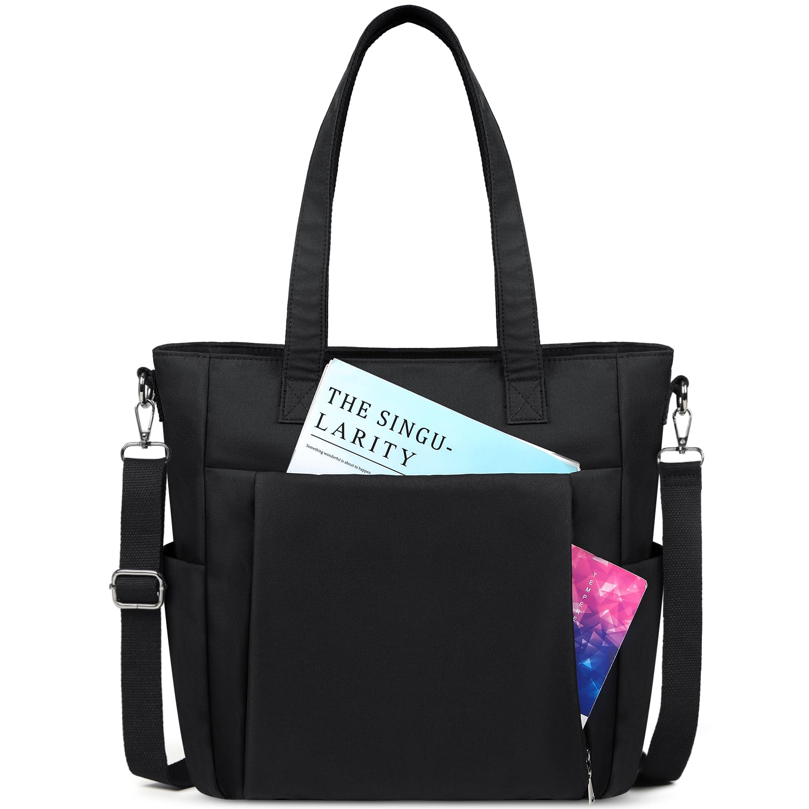 Tote Bags for Women with Zipper Waterproof Work Bag Large Capacity Shoulder Bag for Work College Beach Travel