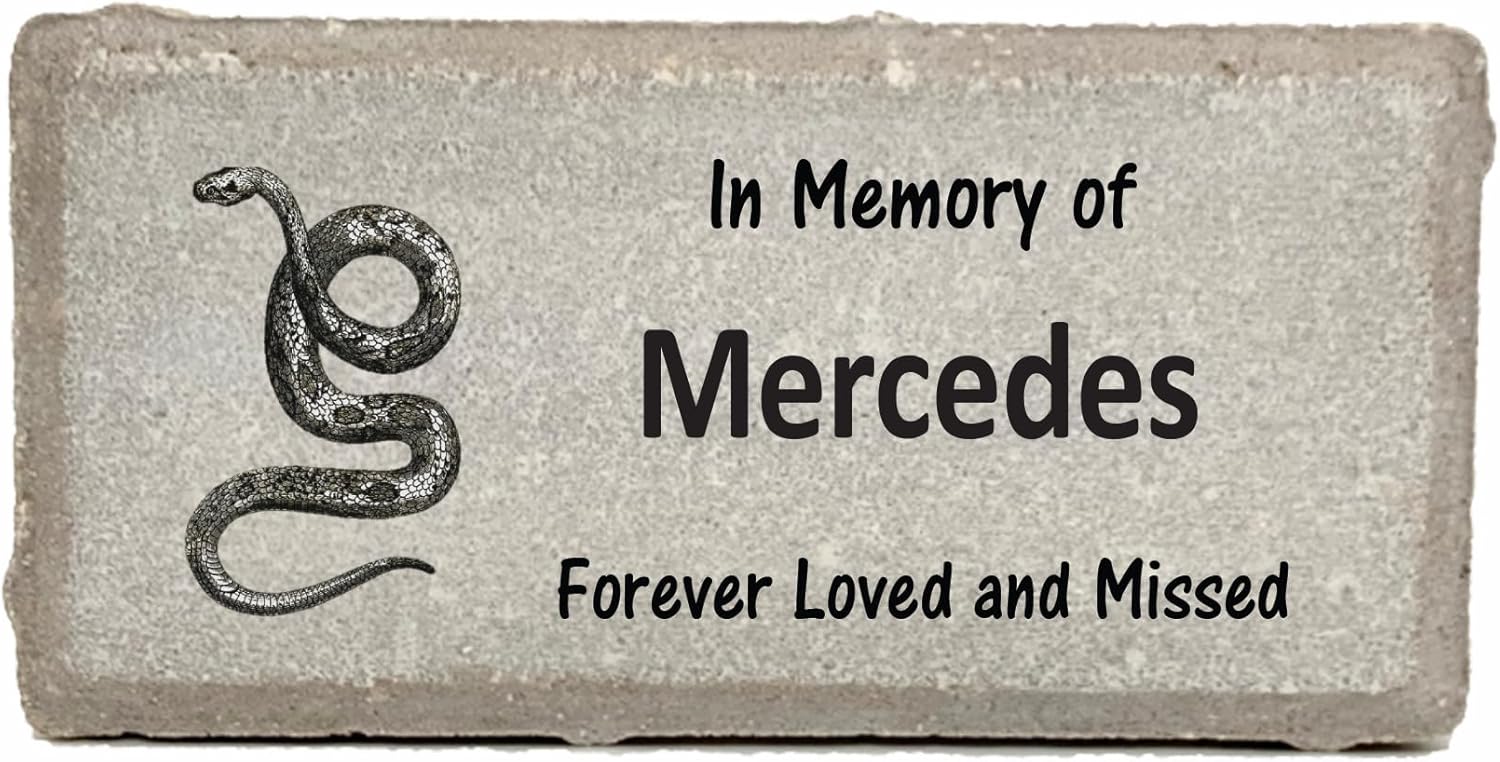 Snake Memorial Stone - Real Stone Personalized by Florida-Funshine