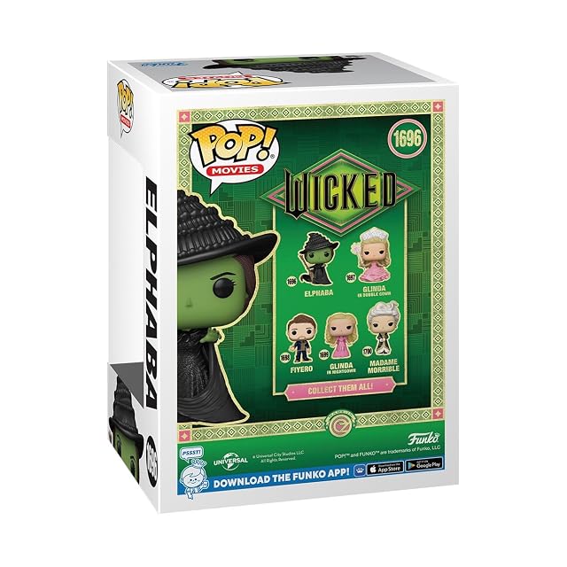 Foto 3 de 7 de Funko Pop! Movies: Wicked - Elphaba - Figura de Vinilo Coleccionable - Muñeco para Coleccionistas y Exposición