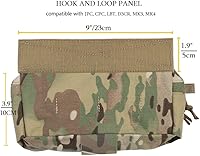 Vista 2 de Mini bolsa táctica para volcado de caída, chaleco para colgar en el pecho, kit de transporte, riñonera