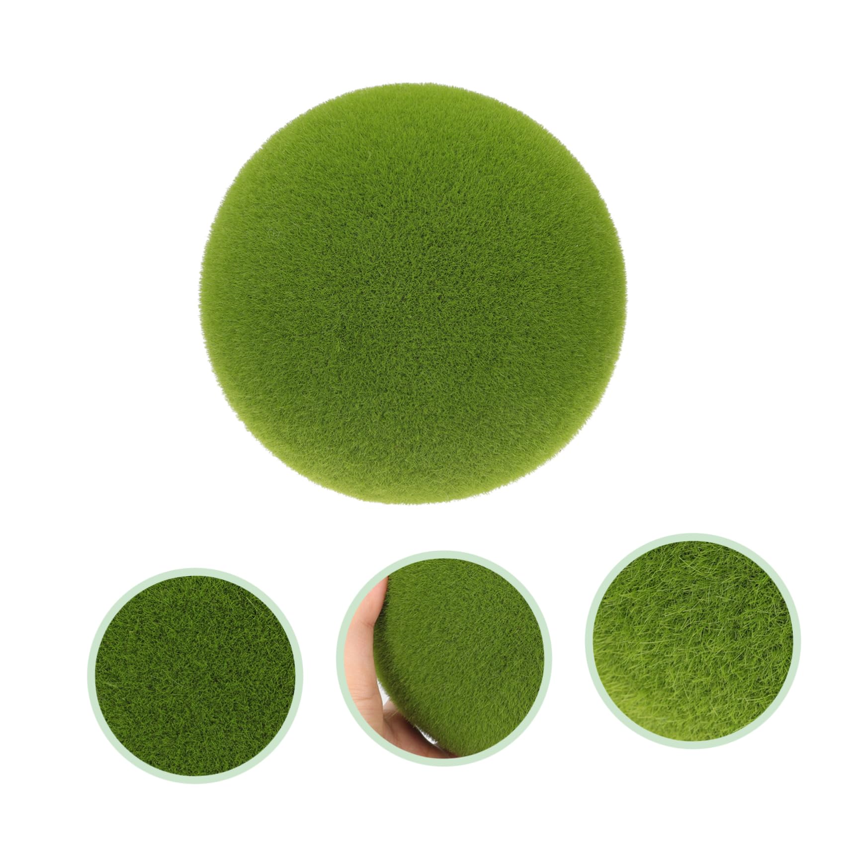 ABOOFAN 3St Simulierter Moosball Kunstmooskugeln als Vasenfüller Blumenmoos kunstpflanze kunstplflanze Ornament DIY blumenkunst versorgung Einkaufszentrum Layout Mooskugel Hochzeit