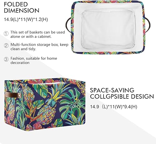 Miniatura 50 de AUUXVA Cesta de almacenamiento de camuflaje militar, caja de almacenamiento de lona duradera plegable para juguetes, cesta organizadora con asas