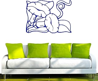 INDIGOS 4051095644965 - Vinilo Decorativo e187, Hojas Decoradas, 120 x 86 x 1 cm, Color Azul