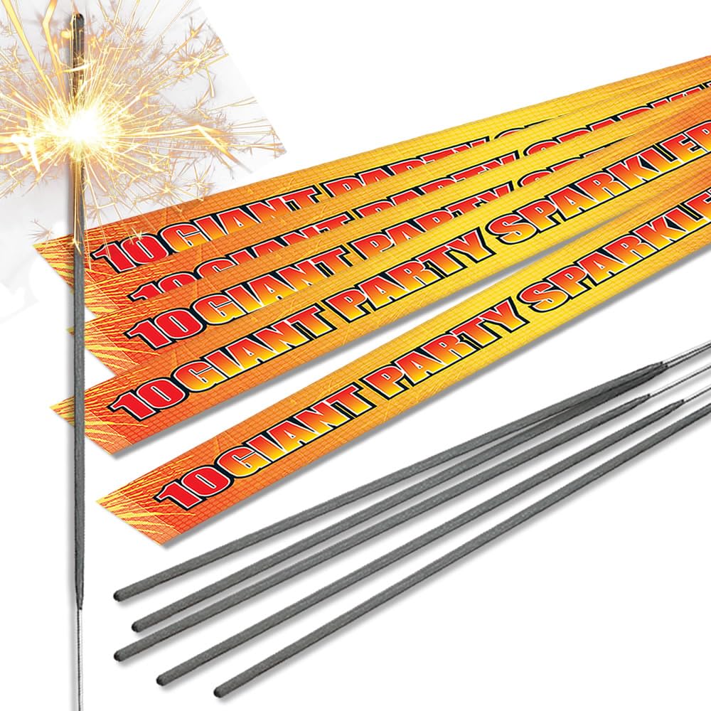 40cm (16") Giant Party Sparklers - Great for all Occasions (50 Sparklers) — image 1