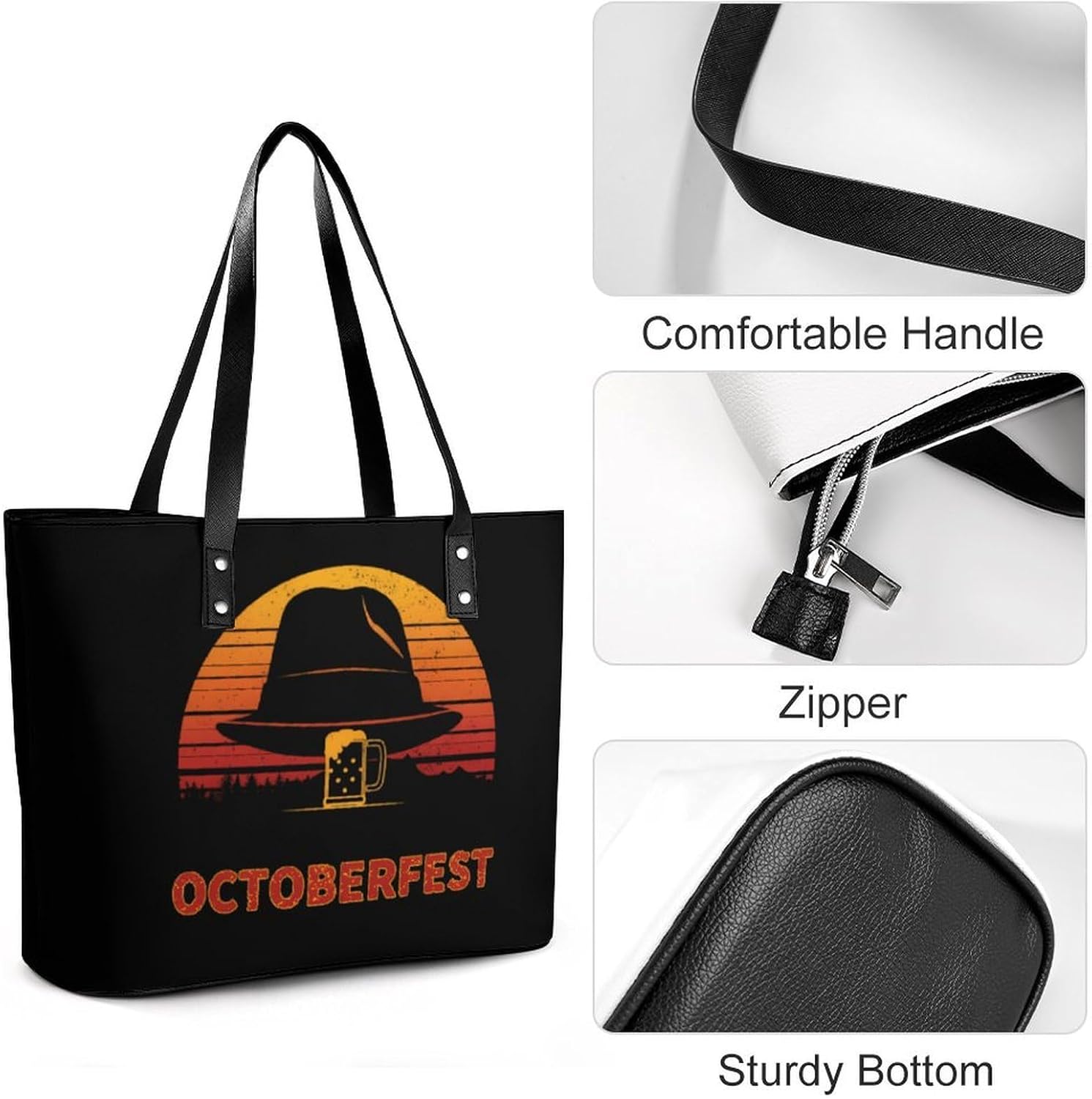 Oktoberfest Women's Satchel Handbags Tote Shoulder Bag Purses for Travel Shopping Work
