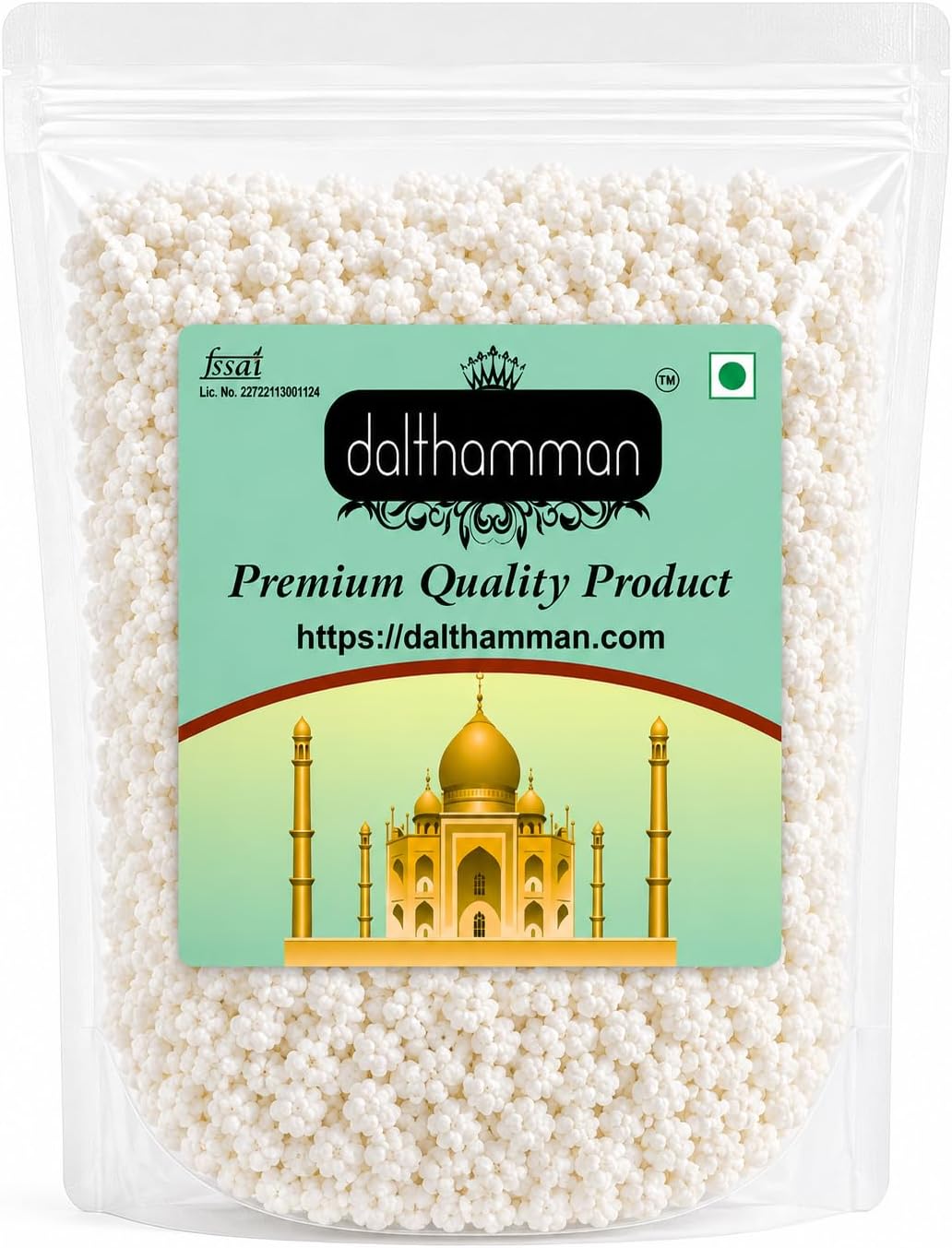 Dalthamman Ram Dana Elaichi Dana Sweet Makhana Sugar Balls 450gm | Traditional Sweet Treat, Ideal for Snacking, Puja, Prasad, and Festive Use, Packed for Freshness