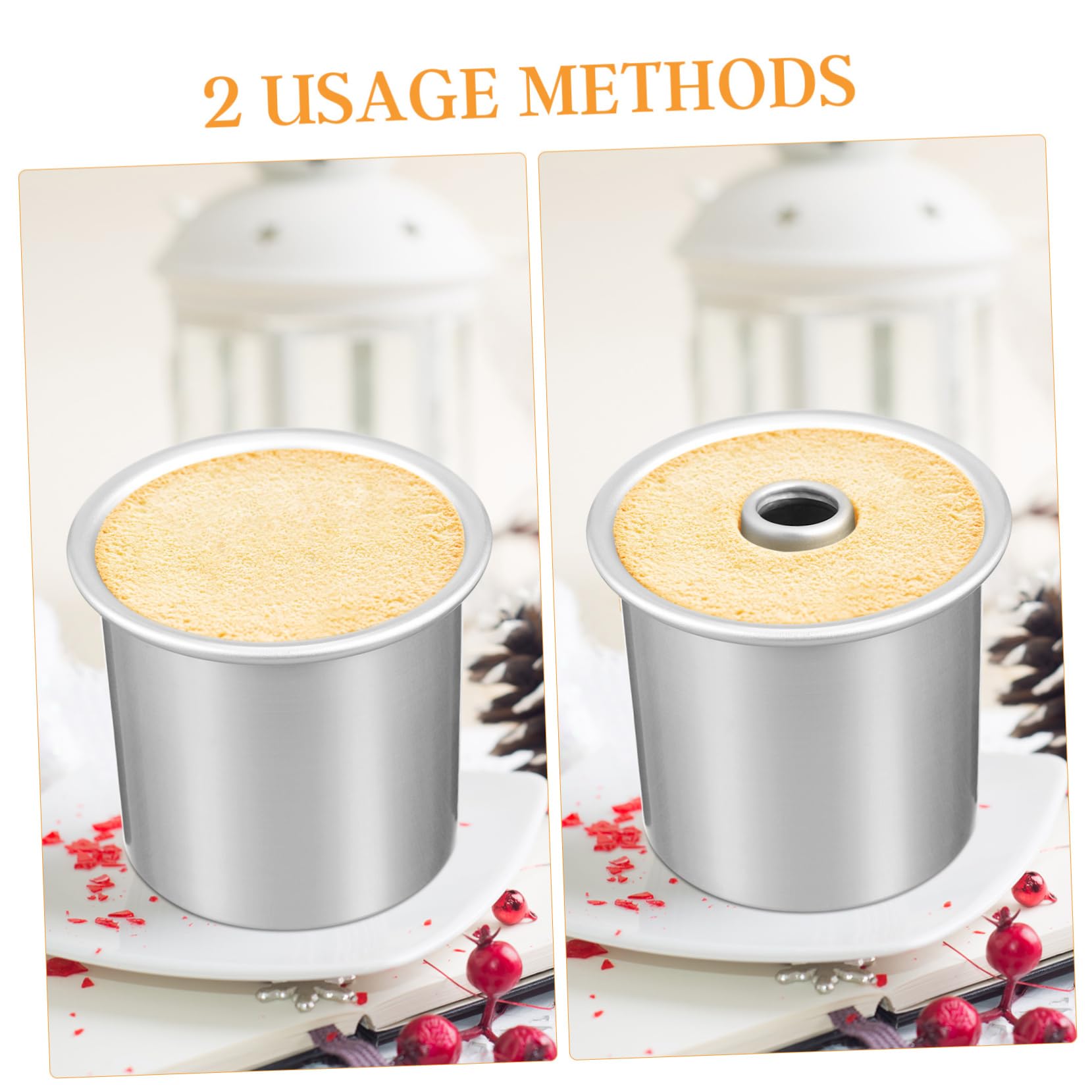 HEMOTON 3pièces Moule à Gâteau Creux Antiadhésif Pour Cuisson Pour Muffins Et Gâteaux Léger Et Pratique Résistant Chaleur Démoulage Facile Et Nettoyage Rapide