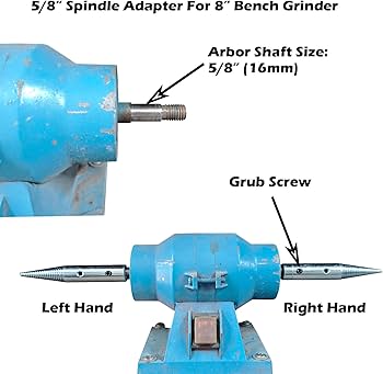 Amazon | PURUI 5/8インチ スピンドルアダプター 左右 8インチ ベンチ