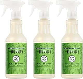 Mrs. MEYER'S CLEAN DAY Multi-Surface Everyday Cleaner, Fresh Cut Grass Scent, 16 Fl Oz Bottle - 3 Pack